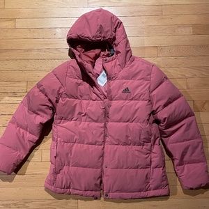 Brand New Women’s Adidas Hooded Short Puffer Coat